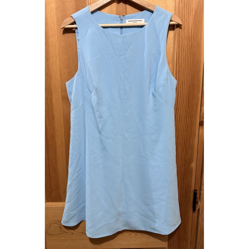 Amanda Uprichard New York Blue Diana Mini Dress Size Large EUC